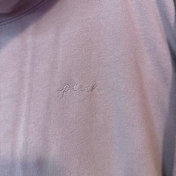 Victoria’s Secret PINK Oversized Varsity Cowl Neck Sweatshirt Size XL Colorblock - Picture 4 of 14